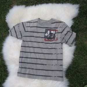 boys wrangler jeans tan tshirt size L (10/12)